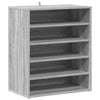 Gabinete de zapatos Vidaxl 60x35x70 cm de madera propiedad de roble ahumado