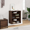 Gabinete de zapatos Vidaxl 60x35x70 cm Corte de madera de madera de roble de madera