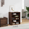 Gabinete de zapatos Vidaxl 60x35x70 cm Corte de madera de madera de roble de madera