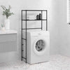 Vidaxl maquinaria de lavado de 2 capas 69x28x143 cm de hierro negro