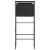 Vidaxl Storage Rack per lavatrice Boven a 2 strati 71x29.5x170,5 cm nero