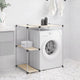 Vidaxl Storage Rack para lavadora boba 87x55x90.5 cm de crema de hierro