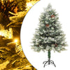 Vidaxl Tree di Natale con coni a LED e pini 120 cm PVC e PE Green