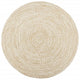 Vidaxl rug handmade 240 cm jute white and brown