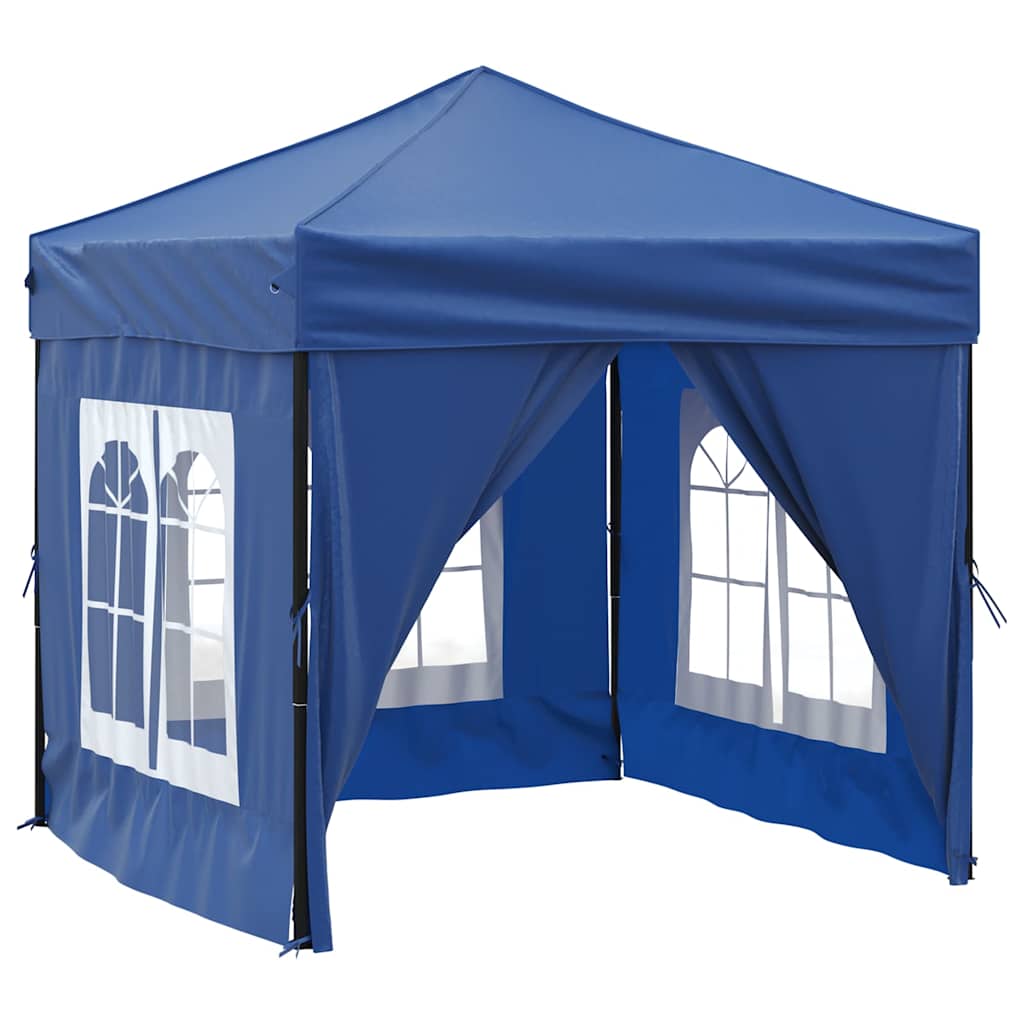 Vidaxl PartyTent plegable con paredes laterales 2x2 m azul