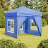 Vidaxl PartyTent plegable con paredes laterales 2x2 m azul