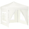 Vidaxl PartyTent plegable con paredes laterales de 2x2 m de crema
