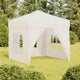 Vidaxl PartyTent plegable con paredes laterales de 2x2 m de crema