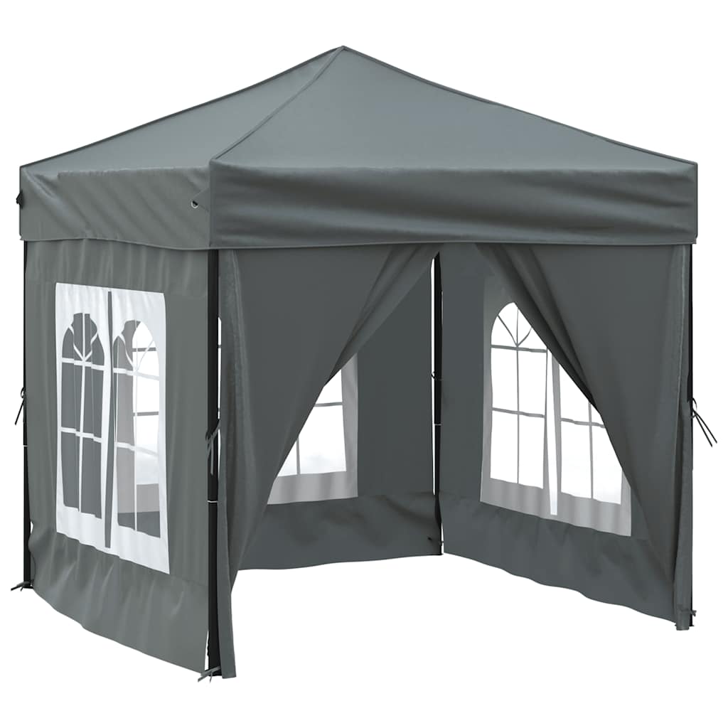 Vidaxl PartyTent plegable con paredes laterales 2x2 m antracita