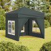 Vidaxl PartyTent plegable con paredes laterales 2x2 m antracita