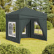 Vidaxl PartyTent plegable con paredes laterales 2x2 m antracita