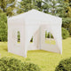 Vidaxl PartyTent plegable con paredes laterales 2x2 m blanco