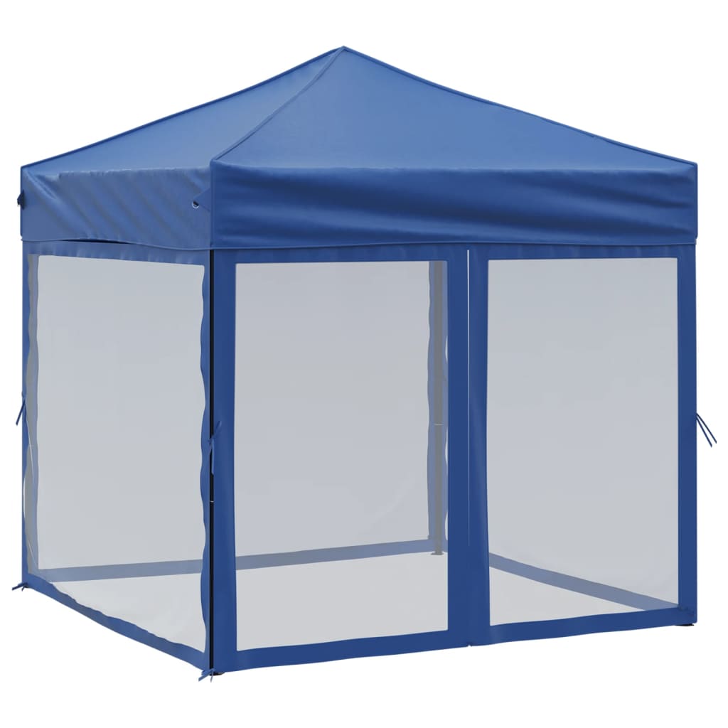 Vidaxl PartyTent plegable con paredes laterales 2x2 m azul