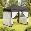 Vidaxl PartyTent plegable con paredes laterales 2x2 m antracita