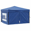 Vidaxl PartyTent plegable con paredes laterales de 3x3 m azul