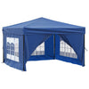 Vidaxl PartyTent plegable con paredes laterales de 3x3 m azul