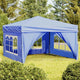 Vidaxl PartyTent plegable con paredes laterales de 3x3 m azul