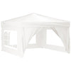 Vidaxl PartyTent pieghevole con pareti laterali 3x3 m bianco