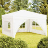 Vidaxl PartyTent pieghevole con pareti laterali 3x3 m bianco