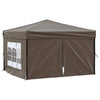 Vidaxl PartyTent plegable con paredes laterales 3x3 m taupe