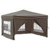 Vidaxl PartyTent plegable con paredes laterales 3x3 m taupe