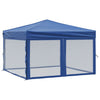 Vidaxl PartyTent plegable con paredes laterales de 3x3 m azul