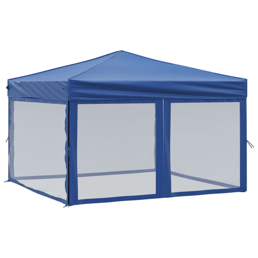 Vidaxl PartyTent plegable con paredes laterales de 3x3 m azul