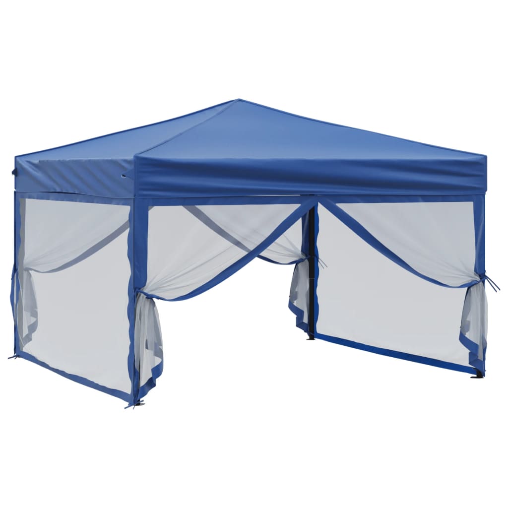 Vidaxl PartyTent plegable con paredes laterales de 3x3 m azul