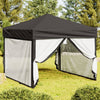 Vidaxl PartyTent plegable con paredes laterales de 3x3 m de antracita