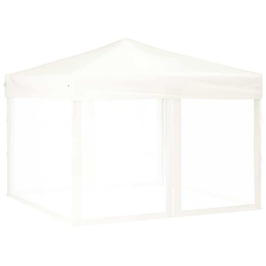 Vidaxl PartyTent plegable con paredes laterales 3x3 m blanco