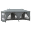 Vidaxl PartyTent plegable con paredes laterales 3x6 m antracita