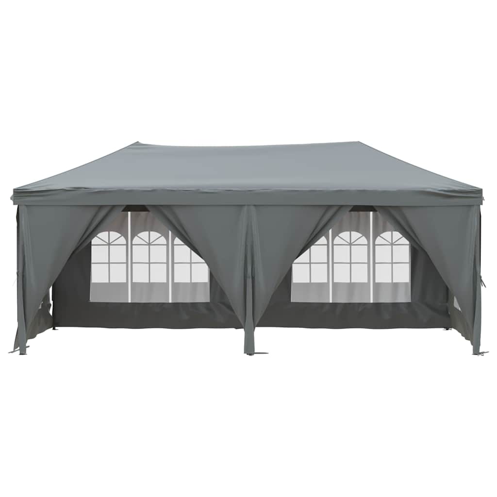 Vidaxl PartyTent plegable con paredes laterales 3x6 m antracita