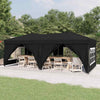Vidaxl PartyTent plegable con paredes laterales 3x6 m Negro