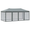 Vidaxl PartyTent plegable con paredes laterales 3x6 m antracita