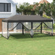 Vidaxl PartyTent plegable con paredes laterales 3x6 m antracita