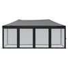 Vidaxl PartyTent plegable con paredes laterales 3x6 m Negro