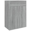 Gabinete de zapatos Vidaxl 60x35x84 cm de madera propiedad de madera gris sonoma