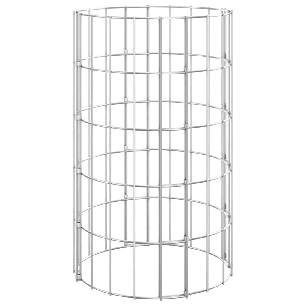 Gabbione Vidaxl tondo ø30x50 cm in acciaio zincato