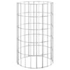 Poste gavión vidaxl redondo ø30x50 cm acero galvanizado