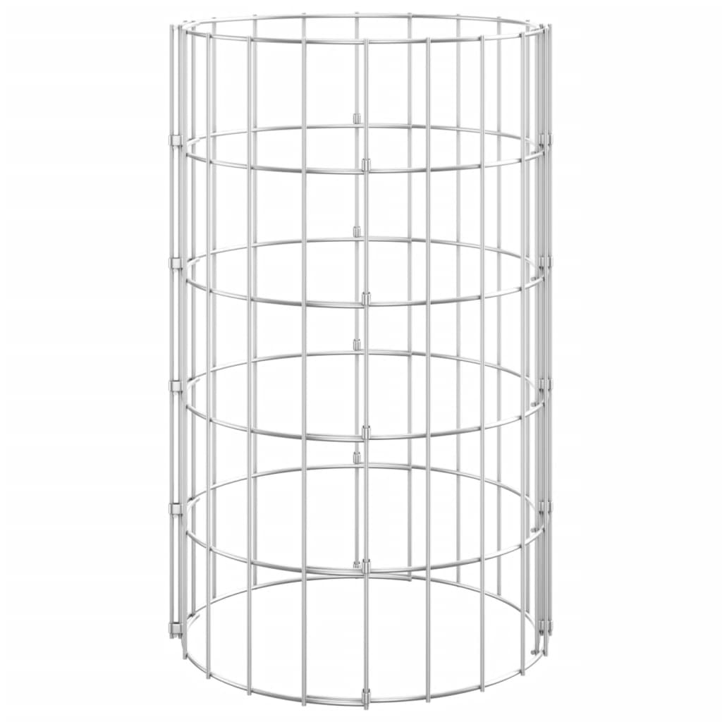 Gabbione Vidaxl tondo ø30x50 cm in acciaio zincato