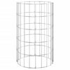 Poste gavión vidaxl redondo ø30x50 cm acero galvanizado