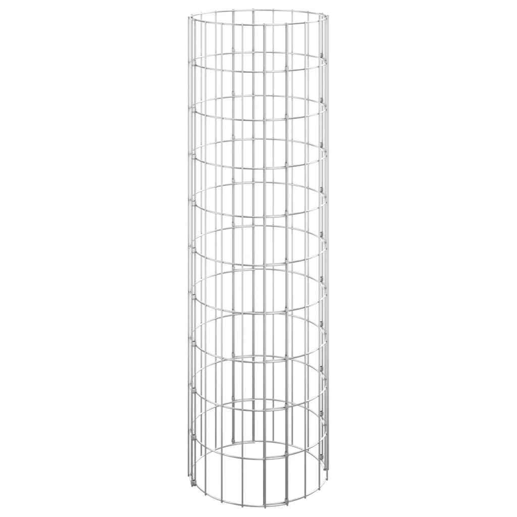 Vidaxl Gabion Pole redondo Ø30x100 cm de acero galvanizado
