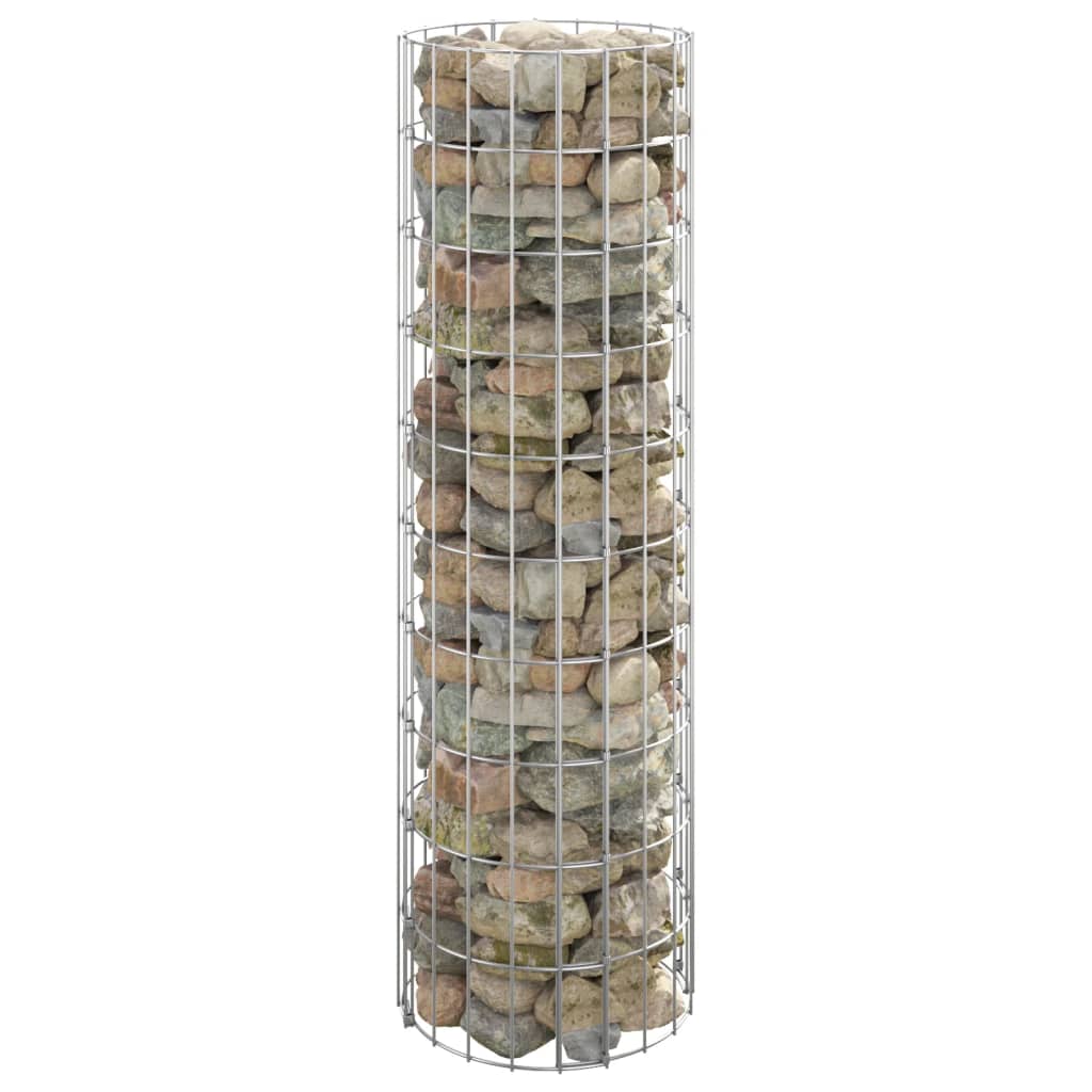 Vidaxl Gabion Pole redondo Ø30x100 cm de acero galvanizado