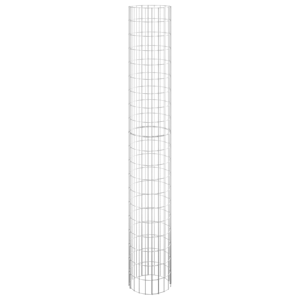 Vidaxl Gabion Pole redondo Ø30x200 cm de acero galvanizado