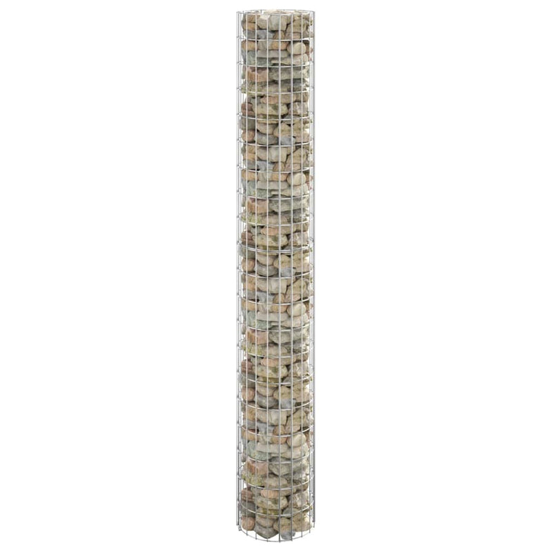 Vidaxl Gabion Pole redondo Ø30x200 cm de acero galvanizado
