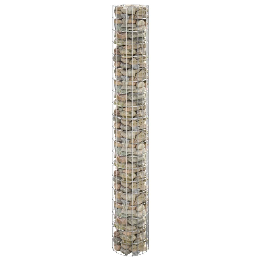 Vidaxl Gabion Pole redondo Ø30x200 cm de acero galvanizado