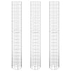 Plantadores de Gabion Vidaxl 3 st Round elevado Ø30x200 cm de acero
