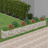 Plantador de Gabion Vidaxl elevado 470x50x50 cm de hierro galvanizado