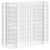 Plantador de Gabion Vidaxl elevado 120x50x100 cm de hierro galvanizado