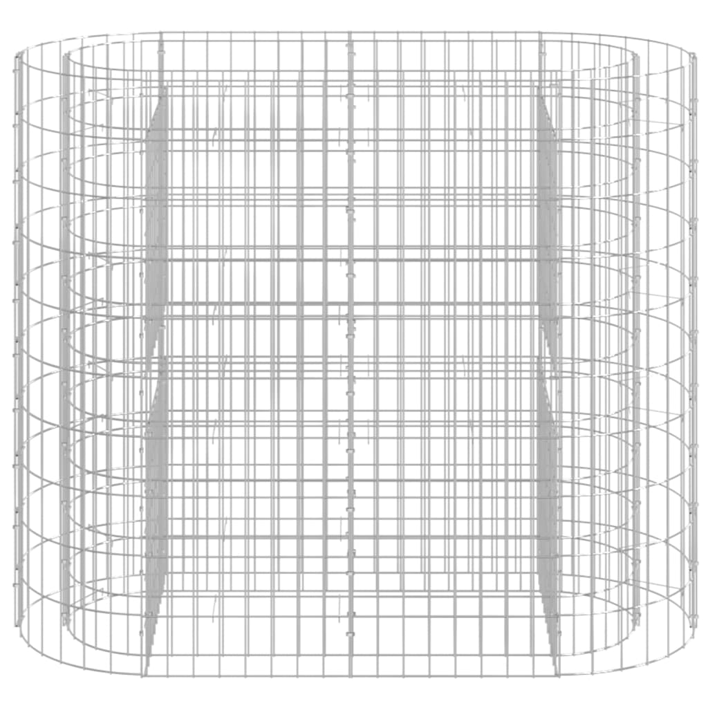 Plantador de Gabion Vidaxl elevado 120x50x100 cm de hierro galvanizado